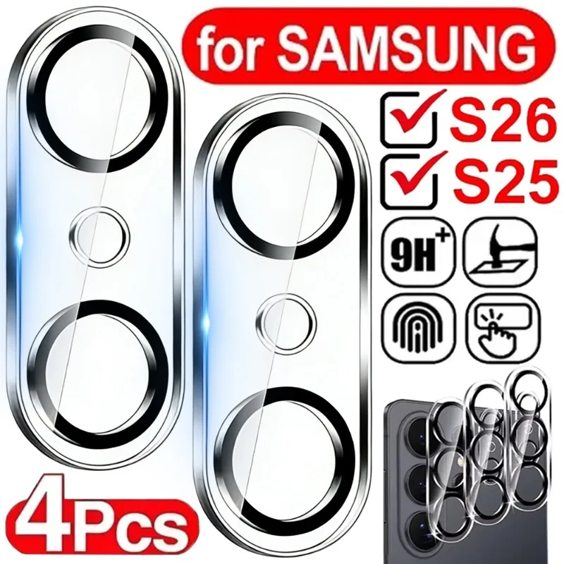 

4/1 шт. Защитное стекло для камеры Samsung Galaxy S26 Ultra S25 Ultra, HD, прозрачное, закаленное, с защитой от царапин и падений