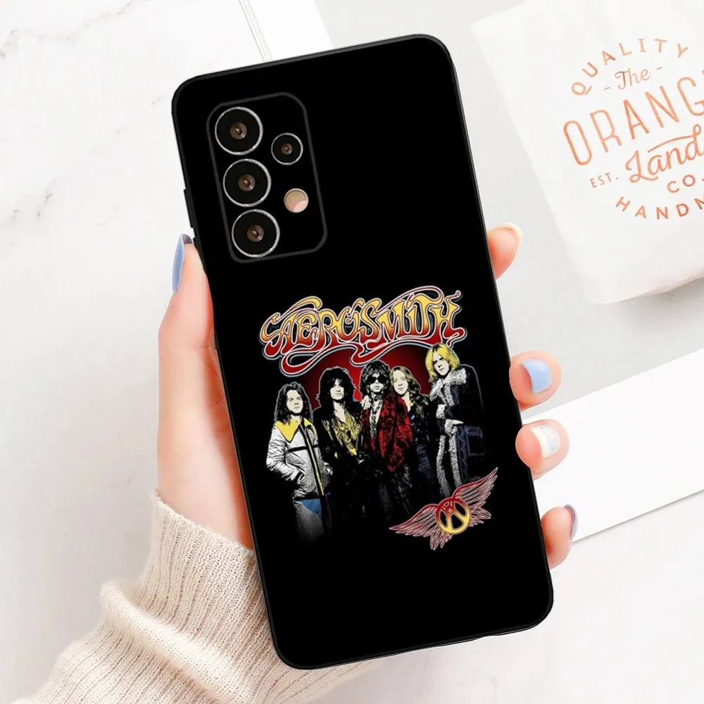 Punk A-Aerosmith Rock Cool Phone Case For Samsung Galaxy A13,A21s,A22,A31,A32,A52,A53,A71,A80,A91 Soft Black Cover