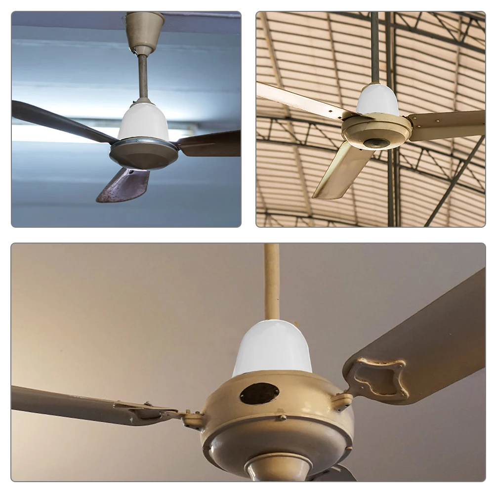 2 قطعة طقم مظلة سفلي للسقف البلاستيكي غطاء مقاوم للغبار لأجزاء الضوء المعلقة ملحقات المروحة مستلزمات مروحة السقف #4