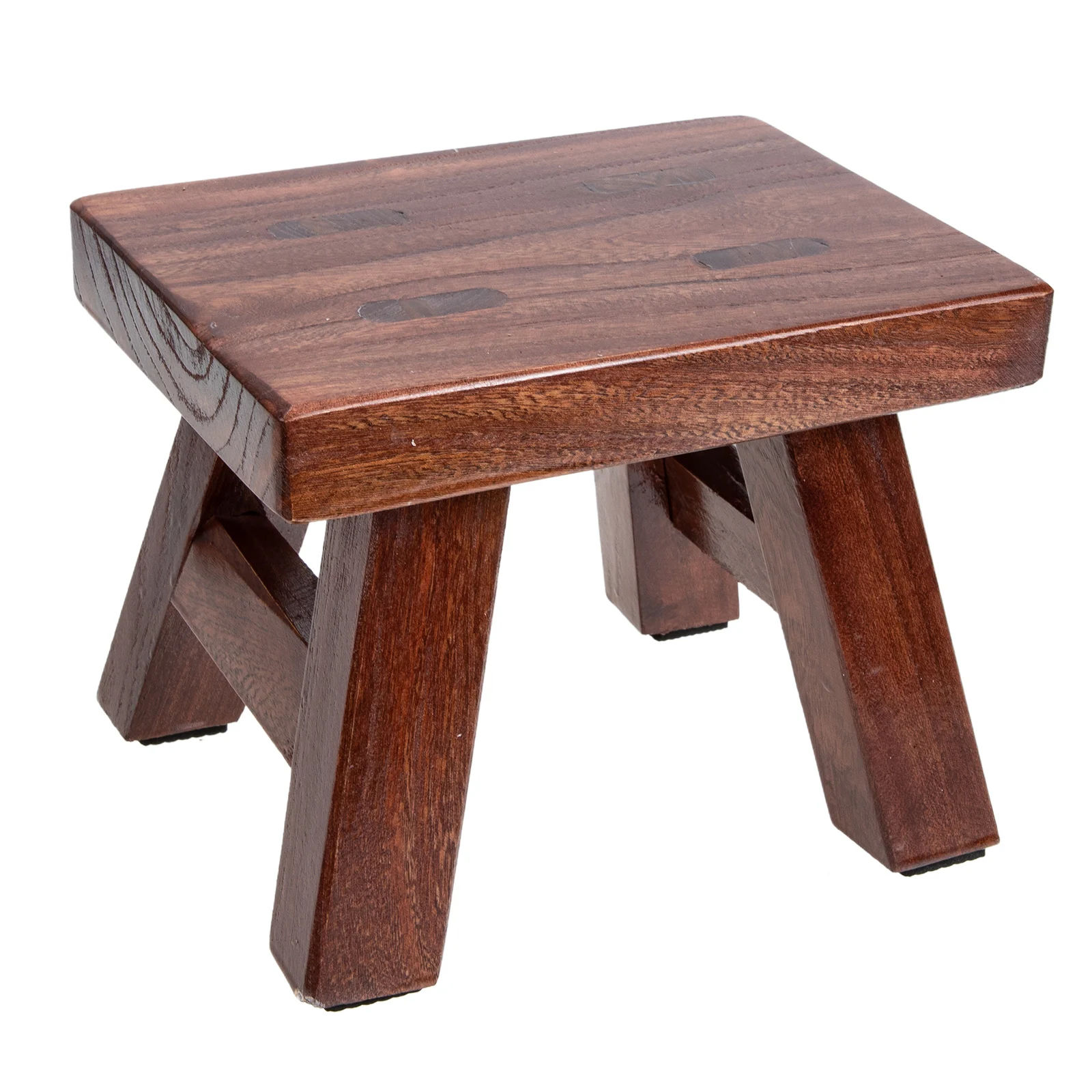 Small Wood Step Stool Kids Household 20x15cm Coffee Color Multipurpose Children Mini Stool Home Furniture Practical Use Office