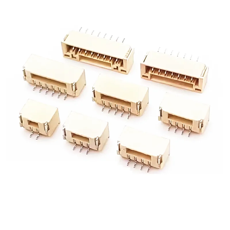 20pcs/lot 1.25mm Lying With Lock Connector Smt Horizontal 2p 3p 4p 5p 6p 8p Jst A1257