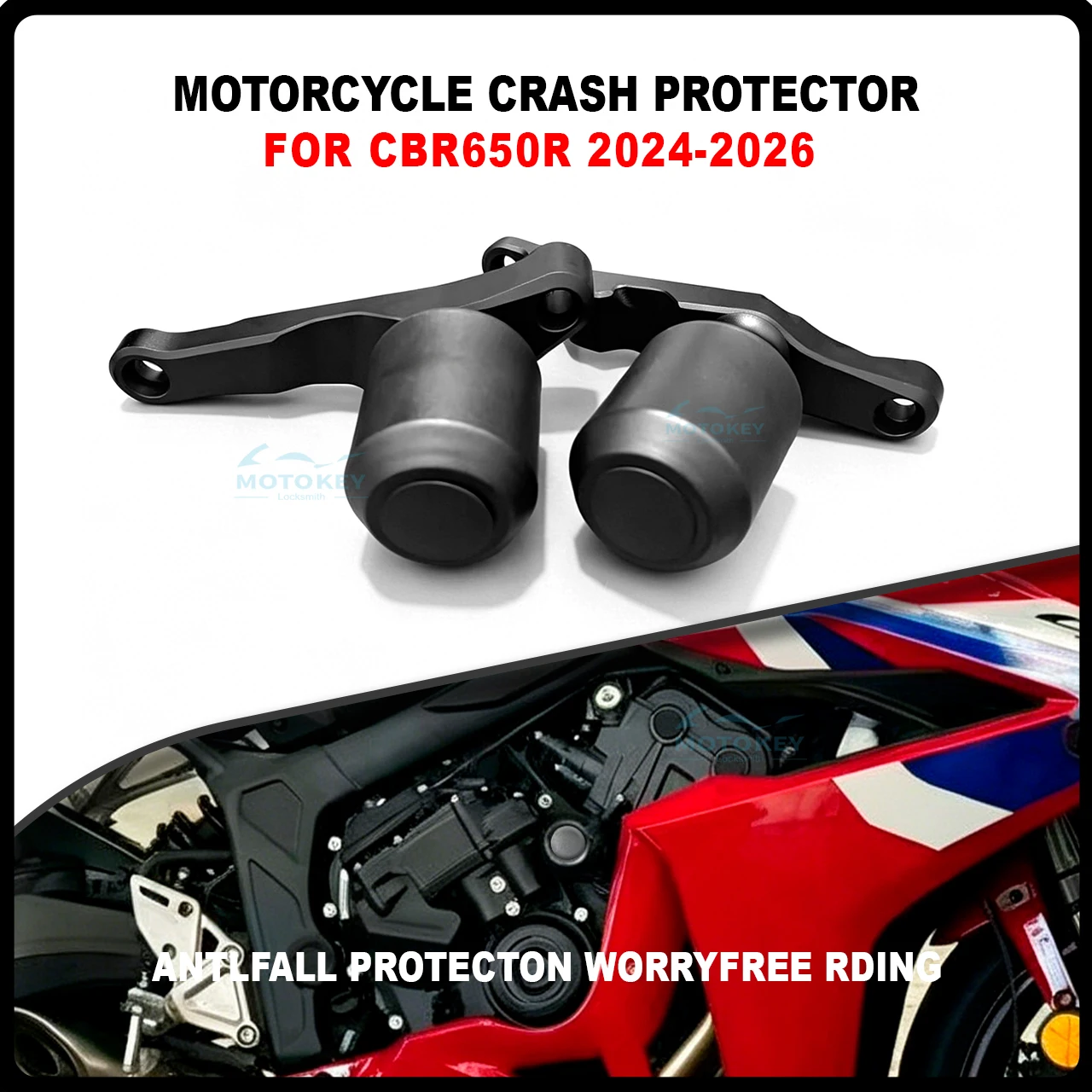 

Falling Protection CNC Frame Slider Fairing Guard Crash Pad Protector For Honda CBR650R CB650R CBR650R CB 650R