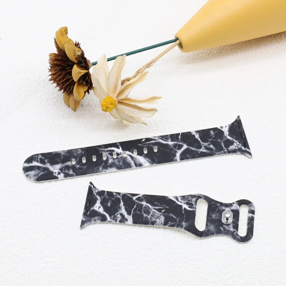 Силиконовый ремешок для Apple Watch Band 49 мм, 40 мм, 41 мм, 46 мм, 45 мм, 44 мм, 42 мм, браслет с принтом для iWatch Series Ultra 10 9 8 7 6 5 se