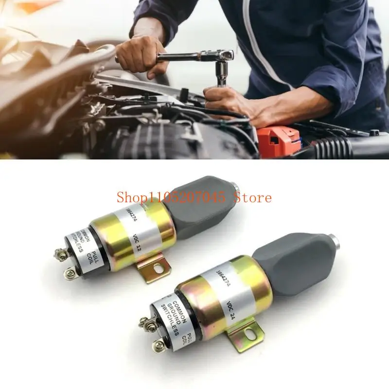 37cd Car Engine Shutdown Solenoid Valves Quick Response for Construction Machinery Ensures Safe and Quick Fuel Cutoff 3864274