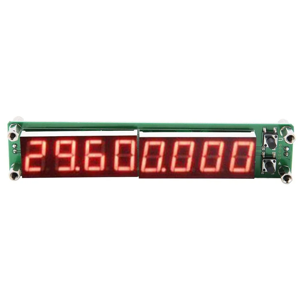 PLJ-8LED-H RF Signal Frequency Counter Cymometer Tester Module 0.1-1000MHz, LED Digital Cymometer Frequency Meter(Red)