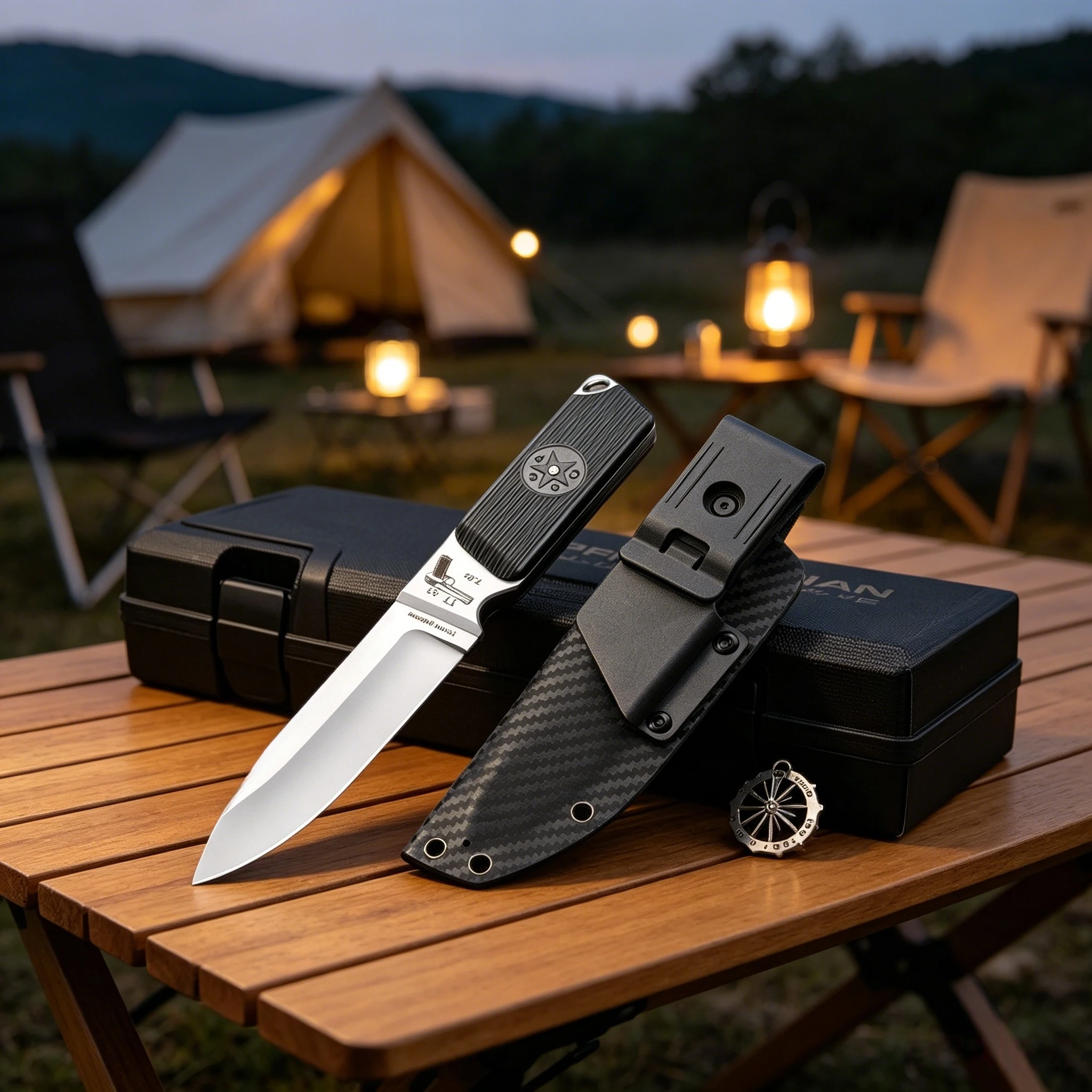 Urakov TT33 - High-quality Russian outdoor knife, made of DC53 steel, specially designed for use in camping and tenting.