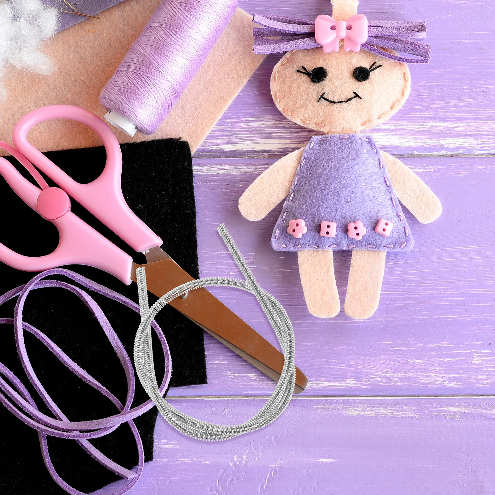 

4pcs Copper Plated Spring 21Cm 0.2Cm Diameter High Elasticity Flexible Memory Wire Jewelry Making Supplies Diy Ring Bracelet