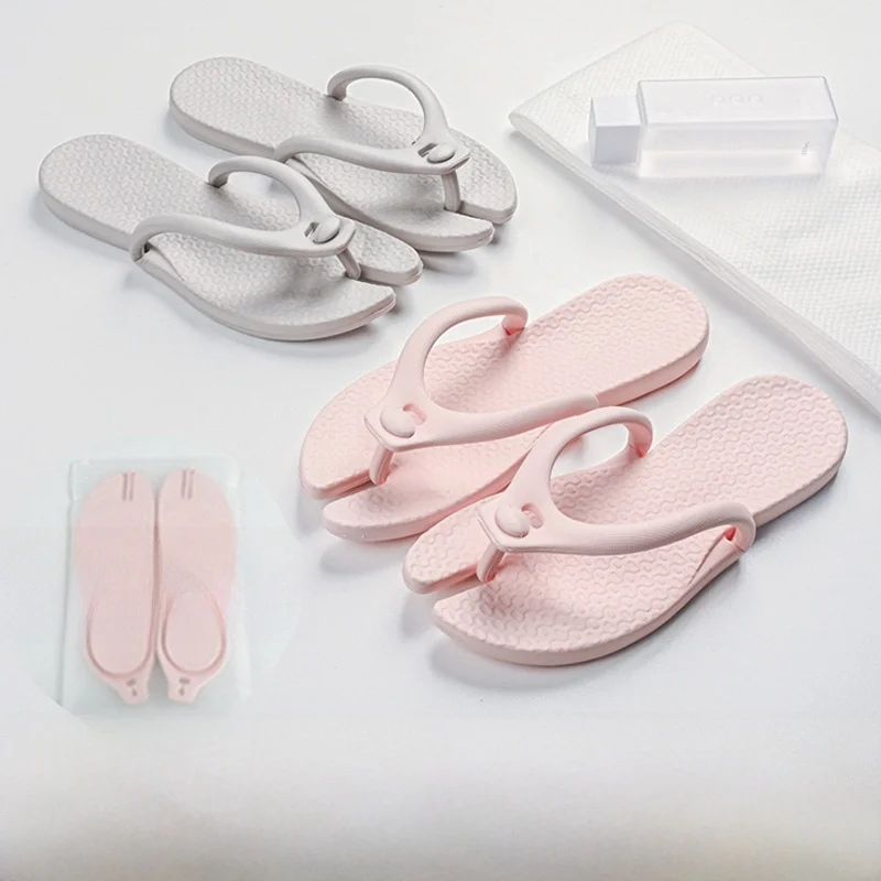 

Портативные складные тапочки для ванной комнаты, женские многоразовые сабо из ЭВА для путешествий и отдыха, комфортные, летний стиль