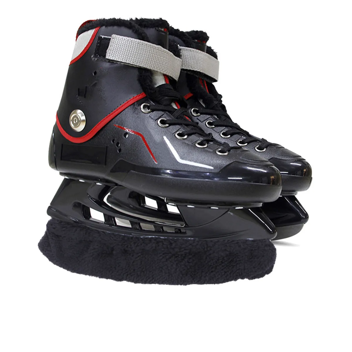 

2Pair Thick Absorbent Ice Skate Covers for Hockey Figure Skates Rust Protection Fast Drying Soft Comfortable Universal Fit Skate