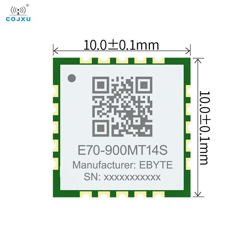 CC1310 SoC Module COJXU E70-900MT14S 14dBm Ultra-Small Size RSSI Stamp Hole Support Modbus Air Wake-up Low Power Consumption