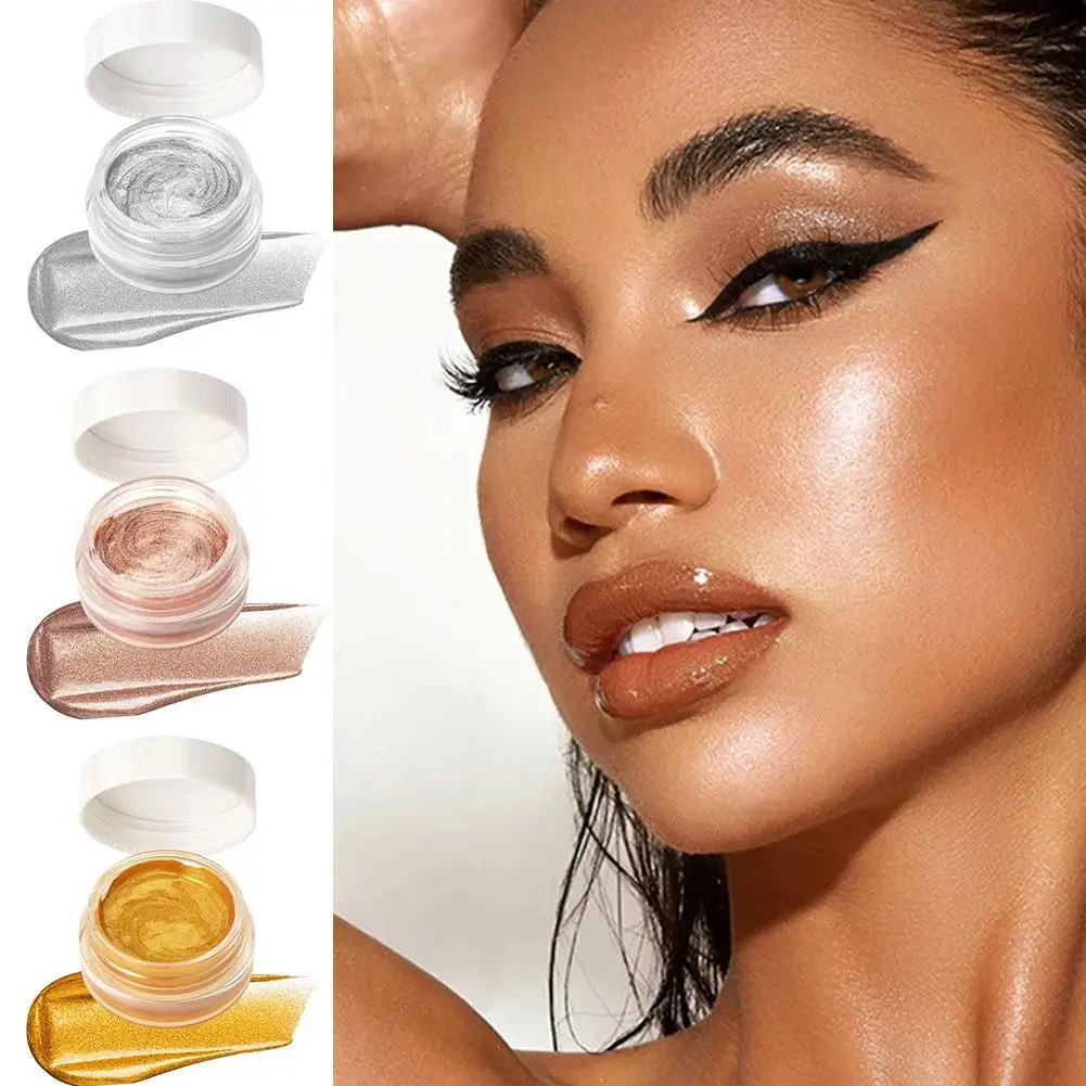 Fine Glitter Highlighter Diamond Pearlescent Eyeshadow Lying Silkworm Makeup Face Contour Brighten Shimmer Body Highlight