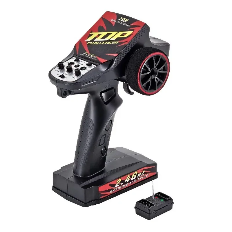 Wysokiej jakości zestaw 7-kanałowy nadajnik i odbiornik 2.4Ghz z regulatorem obrotów (ESC) do Scy16101pro, 16103Pro, Sg116pro, SG116 MAX, Q130