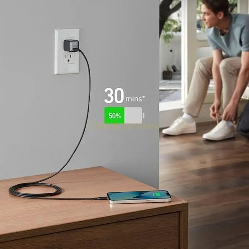 Caricatore USB a due porte portatili F62C con funzionalità sicurezza avanzate per ricarica rapida