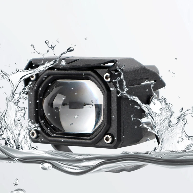 Aluminum Alloy 20W LED Headlight for Motorcycle Car for atv Road Front Light Waterproof IP67 Dual Color Lights