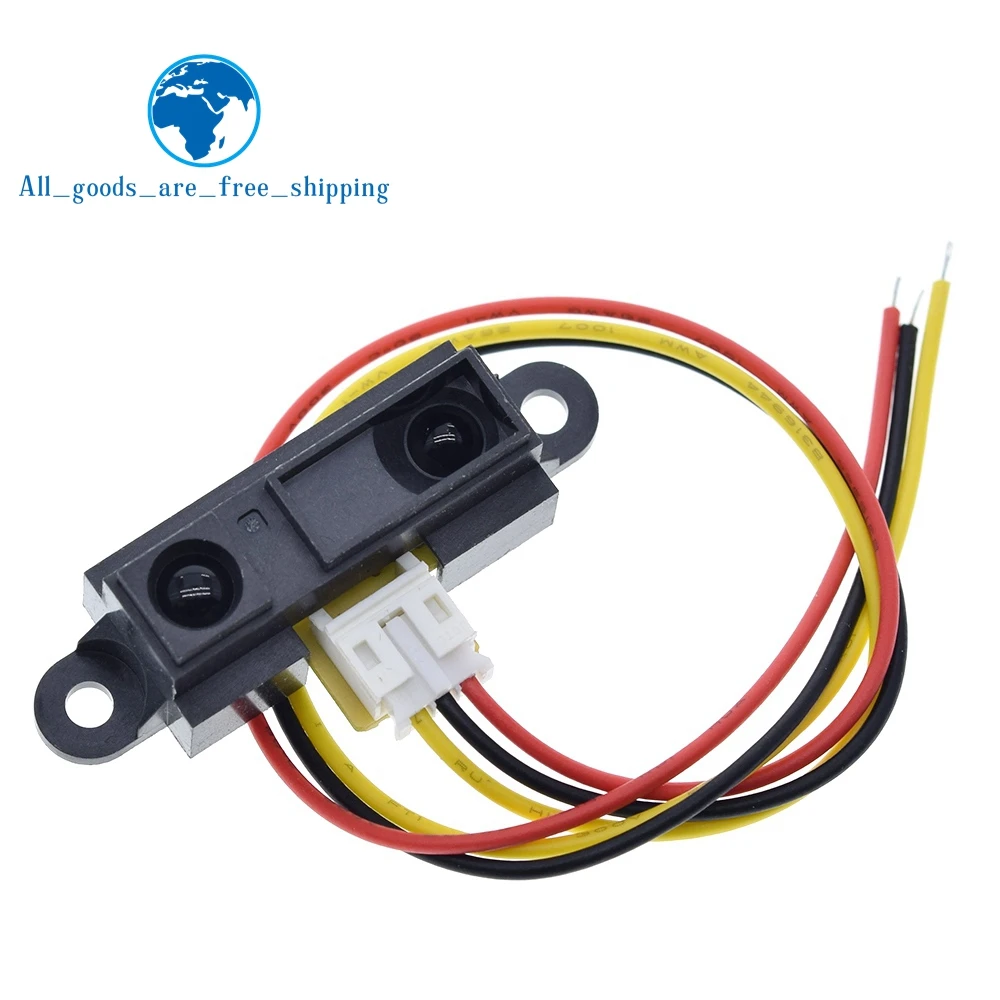 TZT 1/3pcs GP2Y0A21YK0F GP2Y0A21 Infrared Proximity Sensor IR Analog Distance Sensor VE713 10-80cm Infrared distance sensor