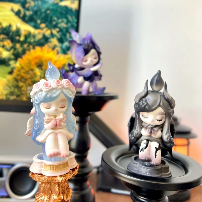 

Pop Mart Genuine Chaka Candle Figurines - Whisper Series Blind Box Collectible Art Toy Stylish Ornament Birthday Gift for Girls