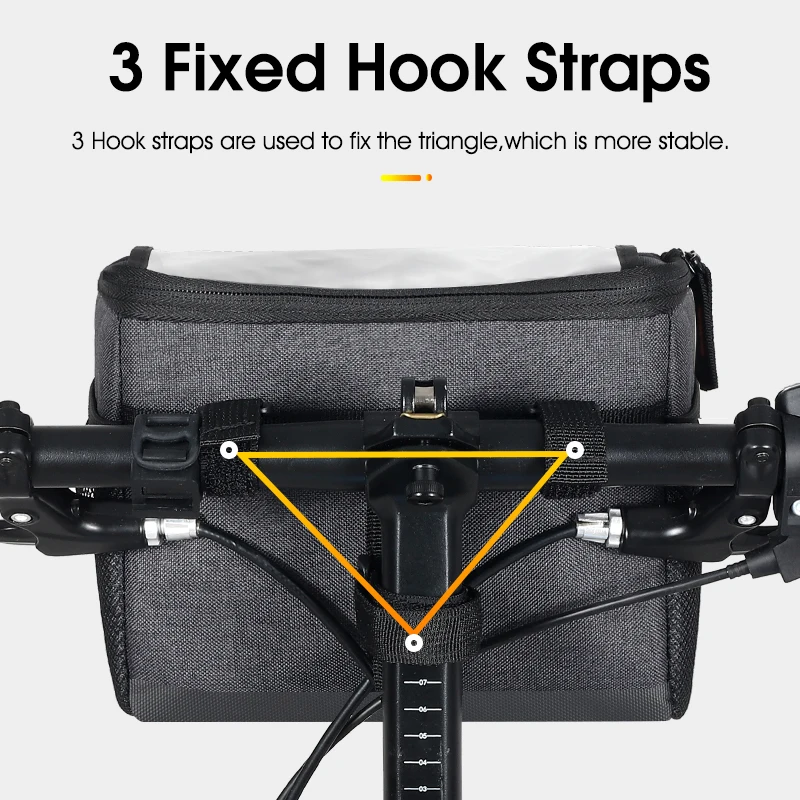 WEST BIKING 4.5L Bike Front Bag Touch Screen Phone Handlebar Bag Insulated Bicycle Cooler Bag MTB Road Cycling Accessories