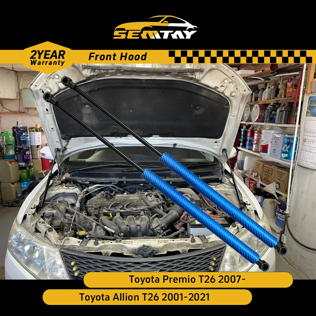 

Стойки капота SEMTAY для Premio T26 2007-/Allion T26 2001-2021, амортизаторы капота, совместимые с демпфером капота, автозапчасти