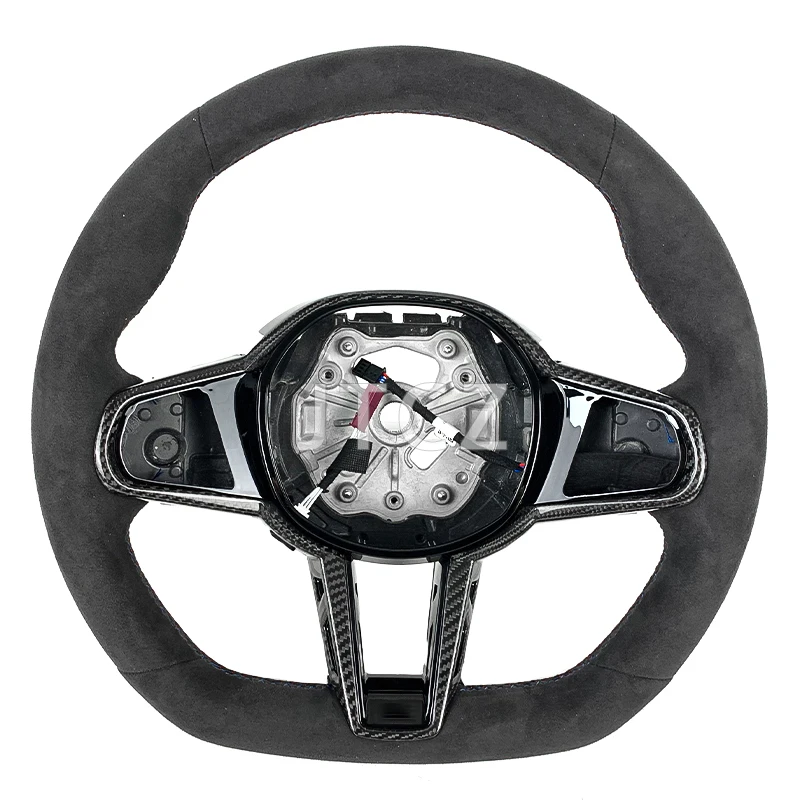 

Для BMW M3 M4 M5 CS G Series G20 G21 G22 G23 G26 G30 G32 G34 G36 G80 Рулевое колесо из алькантары из замши и углеродного волокна Автомобильные аксессуары