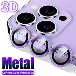 2-3pcs Camera Lens Protection Glass for IPhone 16 15 14 13 12 11 Pro Max Lens Metal Ring Protector IPhone 13Mini 16 Pro Max Film