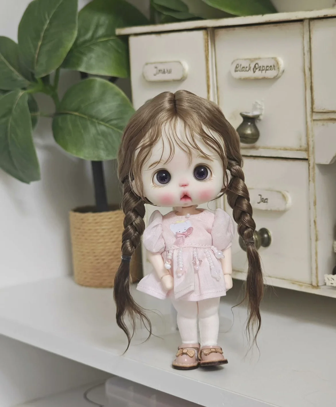 

Волосы для куклы OB11, парик с жесткой головкой, 5-6 "14,5 см, парик по окружности головы, новый стиль волос, кукла BJD, мохеровый, бесплатная доставка