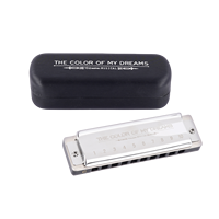 Diatonic Blues Harmonica,10 Hole Harmonica 12 Keys,Phosphor Bronze Blues Harmonica for Professionals,Children,Beginners Gift