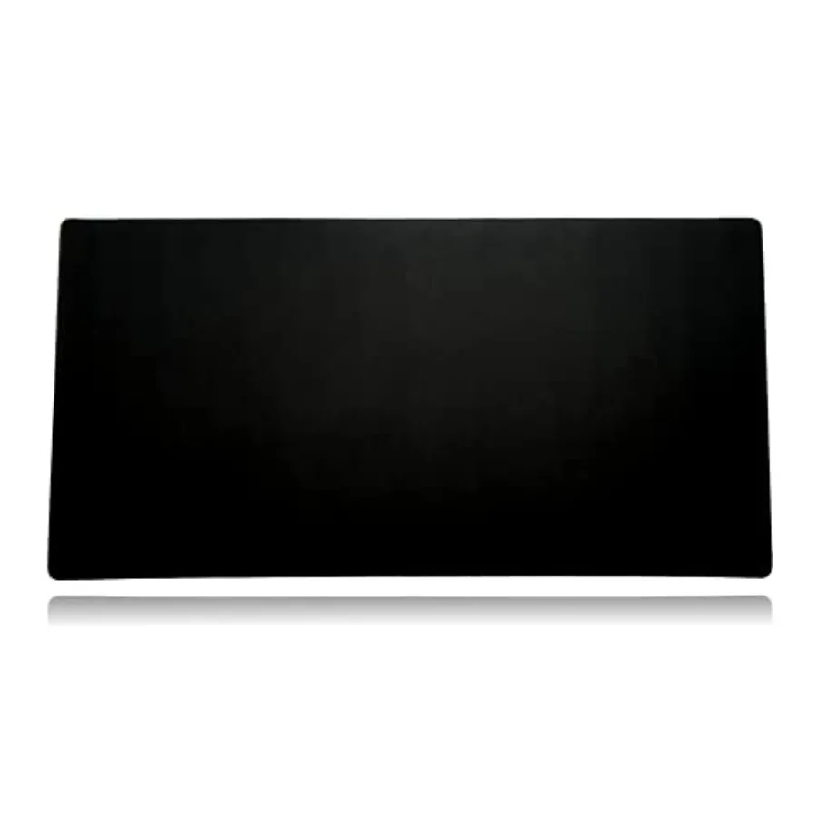 Mega Size Gaming Mouse Pad - Anti Slip Rubber Base - Stitched Edges - Large Desk Mat - 48" x 24" x 0.16" Mega, All Black/No Log
