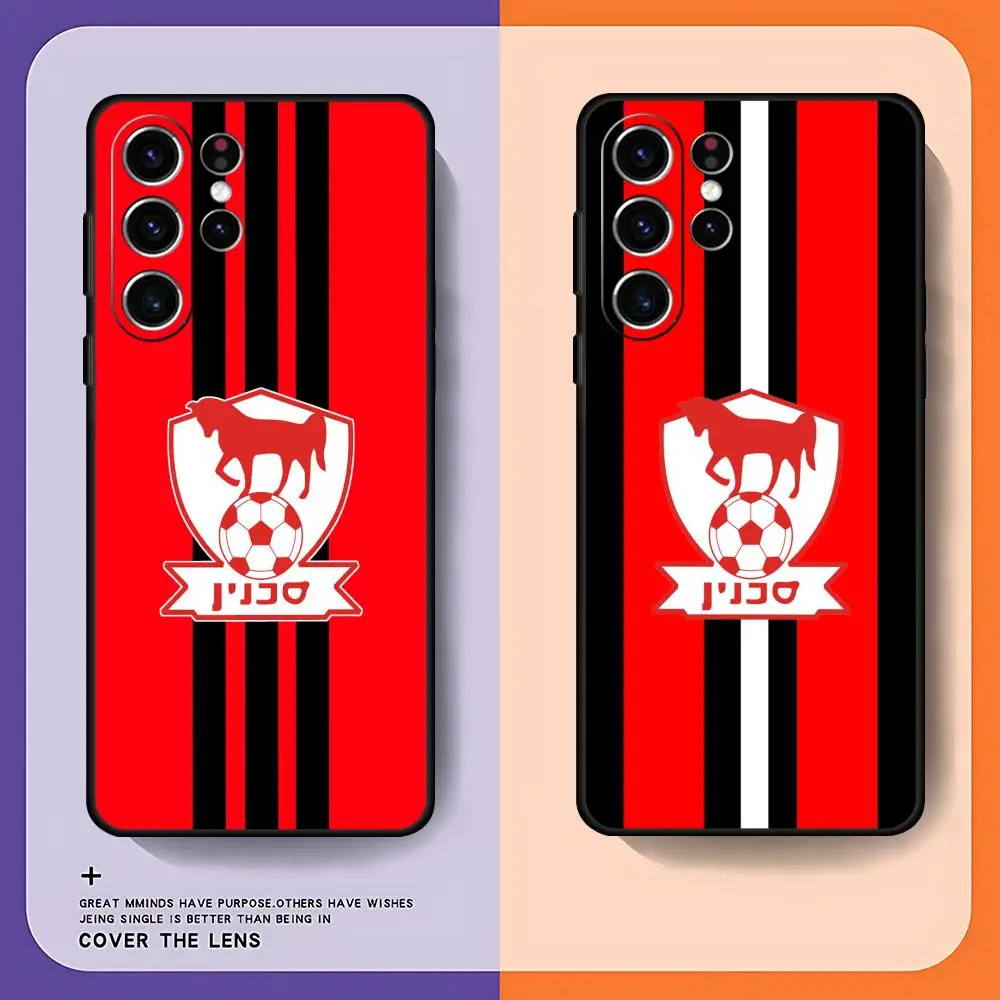 Israeli B-Bnei S-Sakhnin Phone Case For Samsung Galaxy S26 S25 S24 S23 S22 S21 S20 Plus Ultra Limited Soft Black