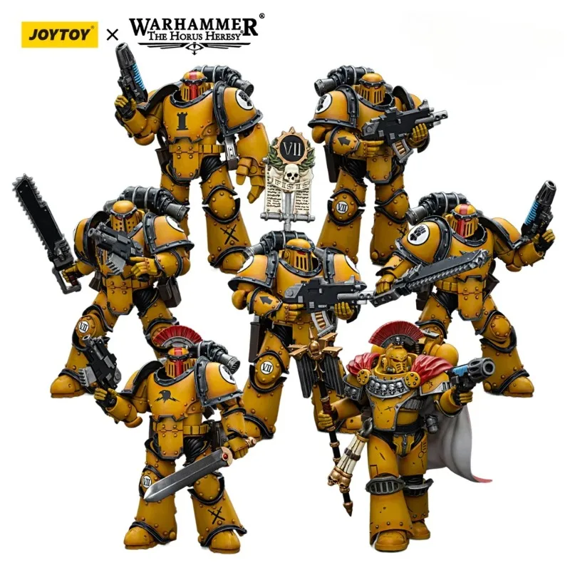 

[In-Stock] JOYTOY Warhammer 40k 1/18 Action Figures Imperial Fists Tactical Legionaries Legion Chaplain Anime Model Boy Gift