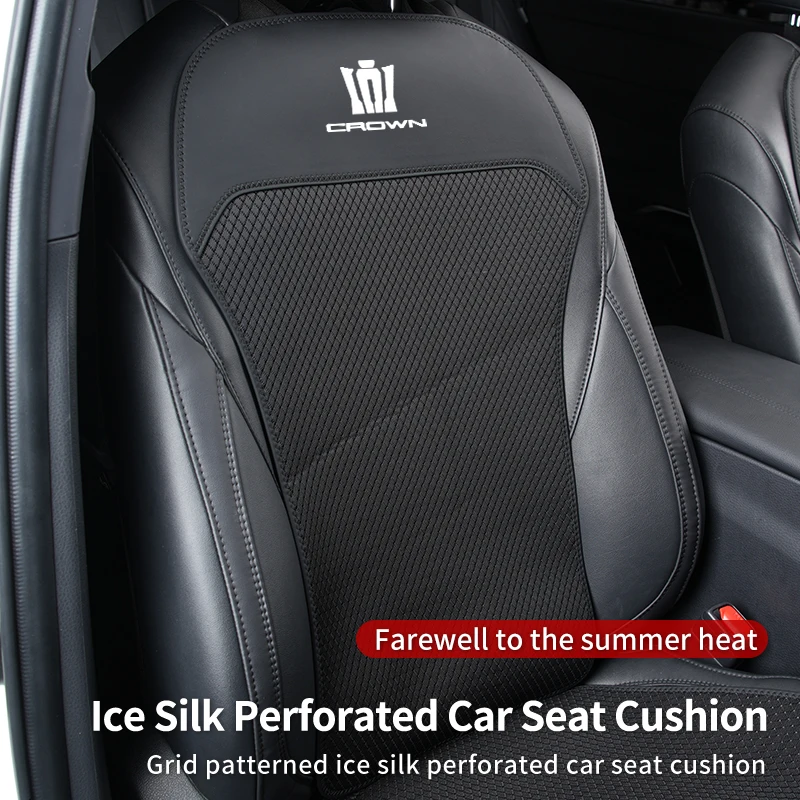 

Full set of car seat cushions with ice silk perforations For Toyota Crown GR Corolla YARIS L Auris C-HR Hilux Vios