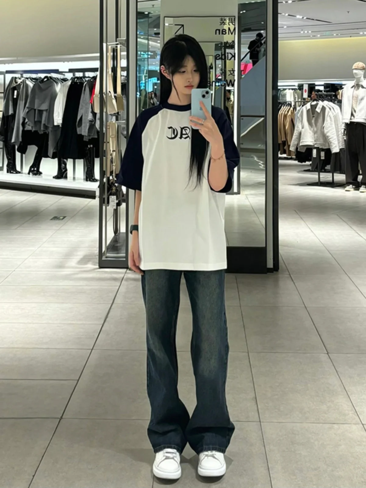 Jeans Azules Retro Americanos para Hombre, Nueva Colección Primavera-Otoño 2024, Corte Recto, Estilo Urbano, Pantalones Juveniles Resistentes al Desgaste, Largos