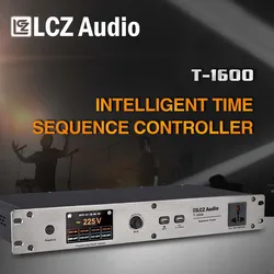 LCZ AUDIO T-1600 Digital Power Sequencer Controller Uninterrupted Switching Power Supply 8Channels DJ Sound System Rack Mount