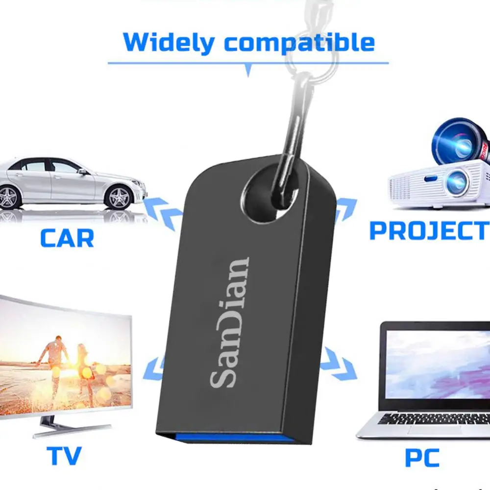 USB 3.0 고속 펜드라이브, 금속 휴대용 USB 디스크, 방수 USB 펜 드라이브, 2TB, 1TB, 512GB, 256GB, 128GB, 64GB