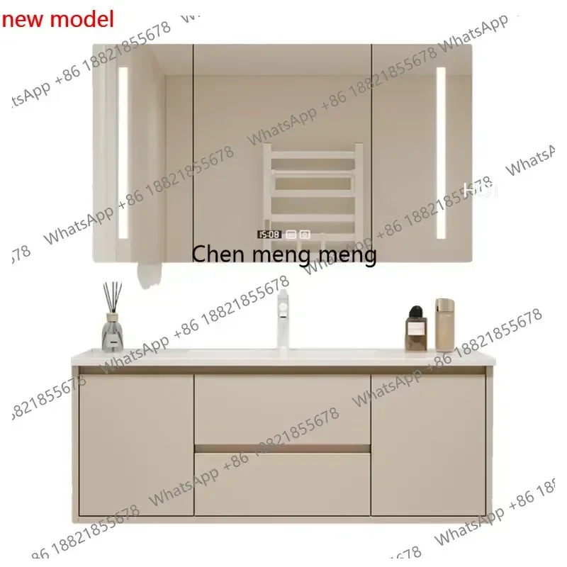 N138  Washbasin Vanity Bathroom Cabinets Mirror Wall Shelf Toilet White Bathroom Cabinets Display Casa Arredo Home Furniture