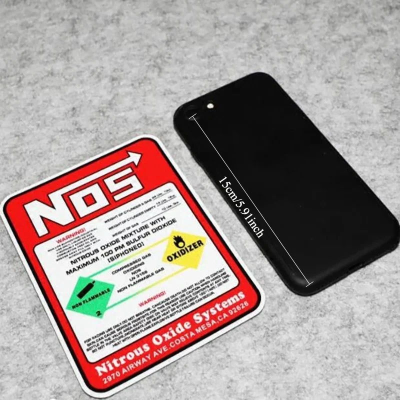 NOS Nitrous Oxide Drag Racing Sticker Waterproof Vinyl Decal For Car Motorsport Tuning Auto Styling