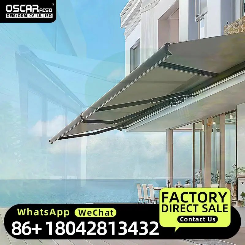 Retractable Cassette Awning Sunscreen Detachable High Quality Low Price European Outdoor Balcony Patio Beach Use Retractable Awn