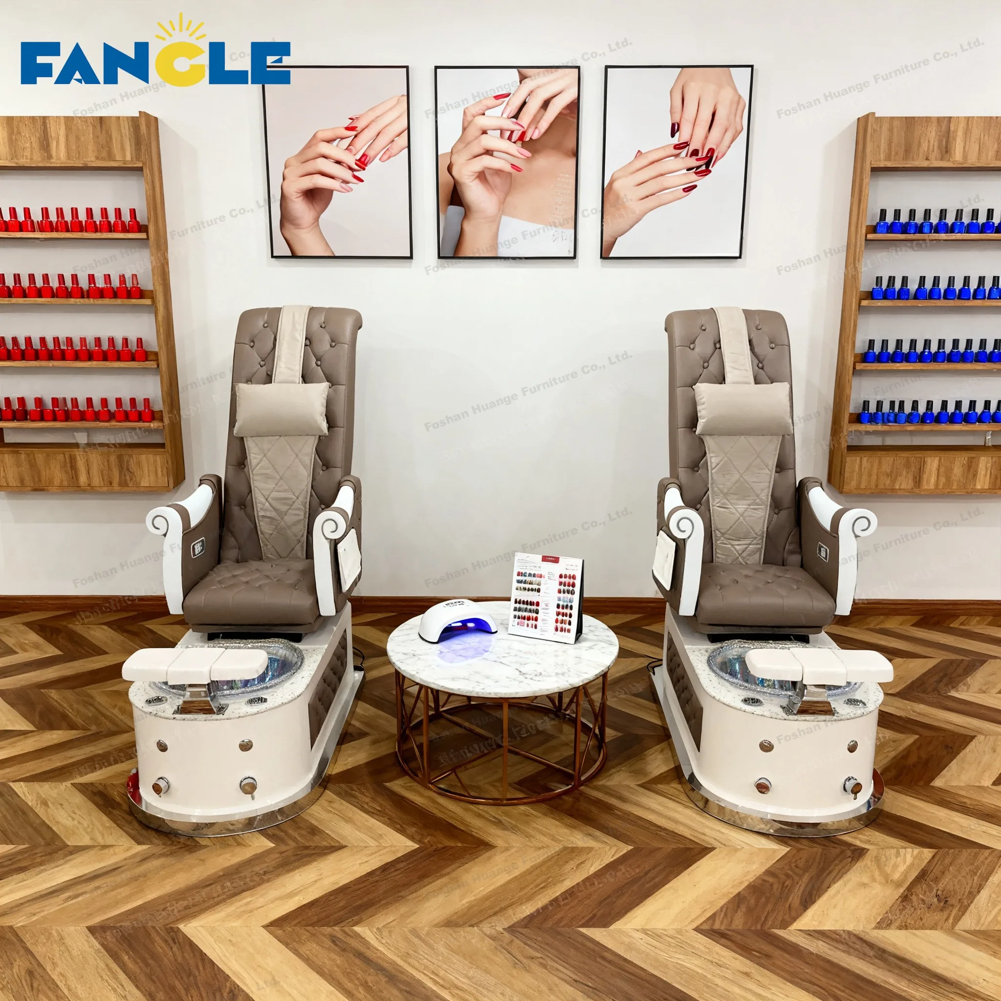 Modern Luxury Manicure Foot Spa Massage Cheap White Royal Pedicure Chair Foot Massage Chair Without Pipes