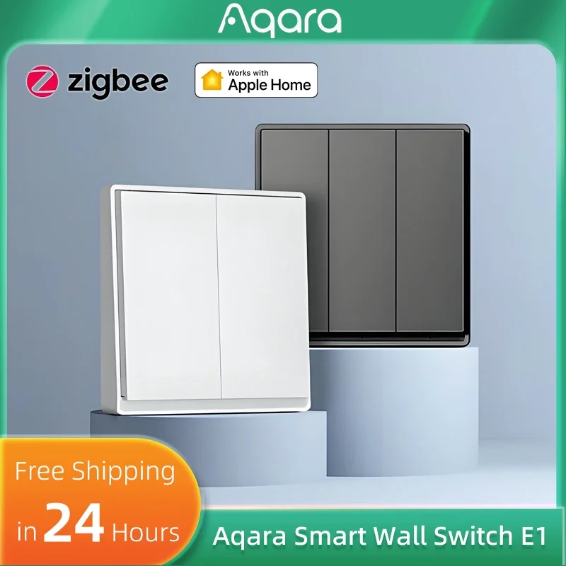 

Aqara Smart Wall Switch E1 ZigBee 3.0 Smart Home Light Button Remote Control With/No Neutral Fire Wire for Mi Home Homekit APP