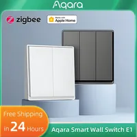 Aqara Smart Wall Switch E1 ZigBee 3.0 Smart Home Light Button Remote Control With/No Neutral Fire Wire for Mi Home Homekit APP