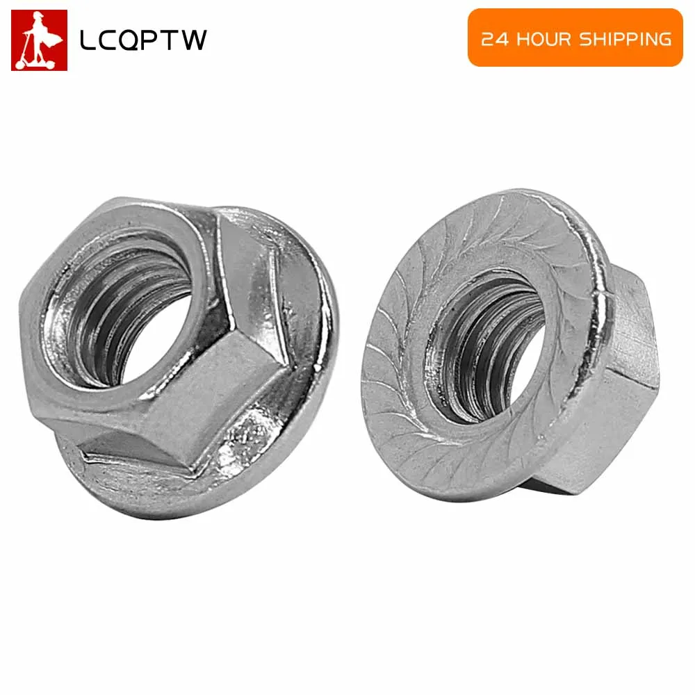 2PC M12 Flange Nut 2PC Iron Hexagon Nut To Fix Motor Axle for ZERO 8 9 8X VSETT 8+ 9+ Dualtron Kaabo Mantis INOKIM OXO OX