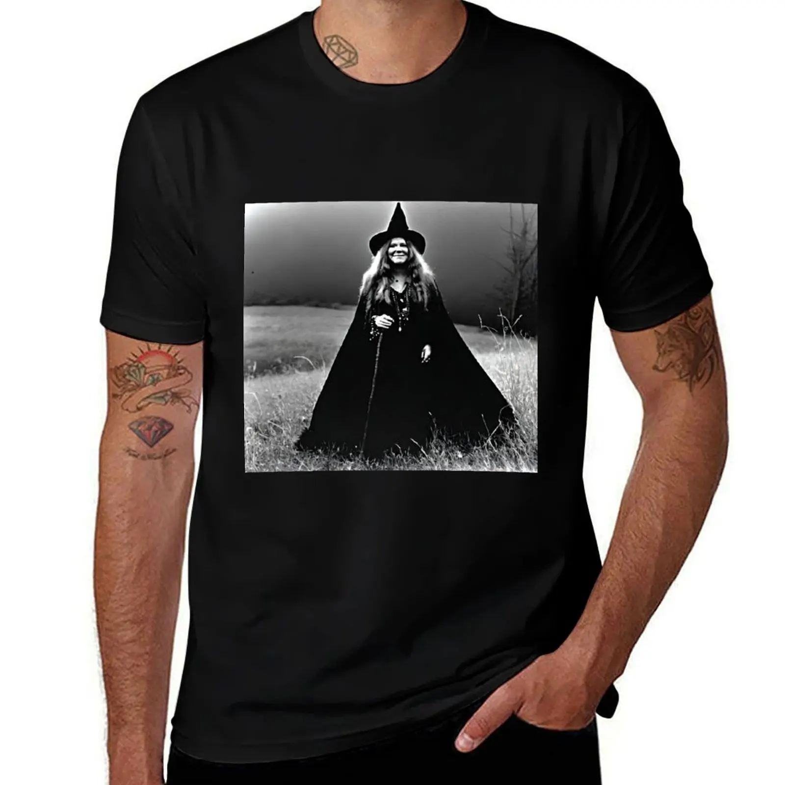 

Janis Joplin Dressed As A Witch T-Shirt boys whites for a boy clothes mens t shirts top quality