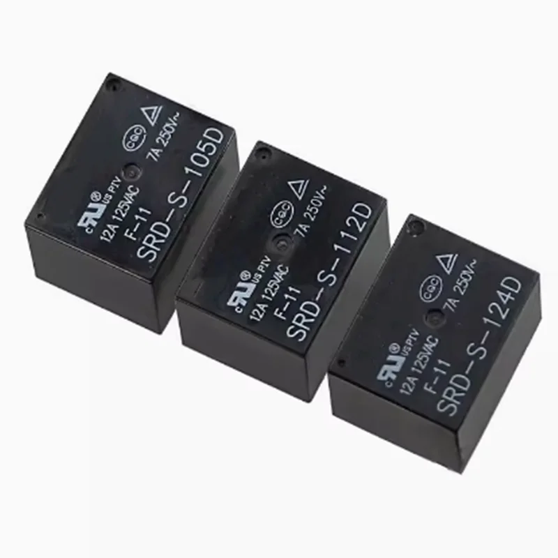 5pcs Power Relay SRD-S-105DM SRD-S-112DM SRD-S-124DM 4PIN 5PIN 5V 12V 24V