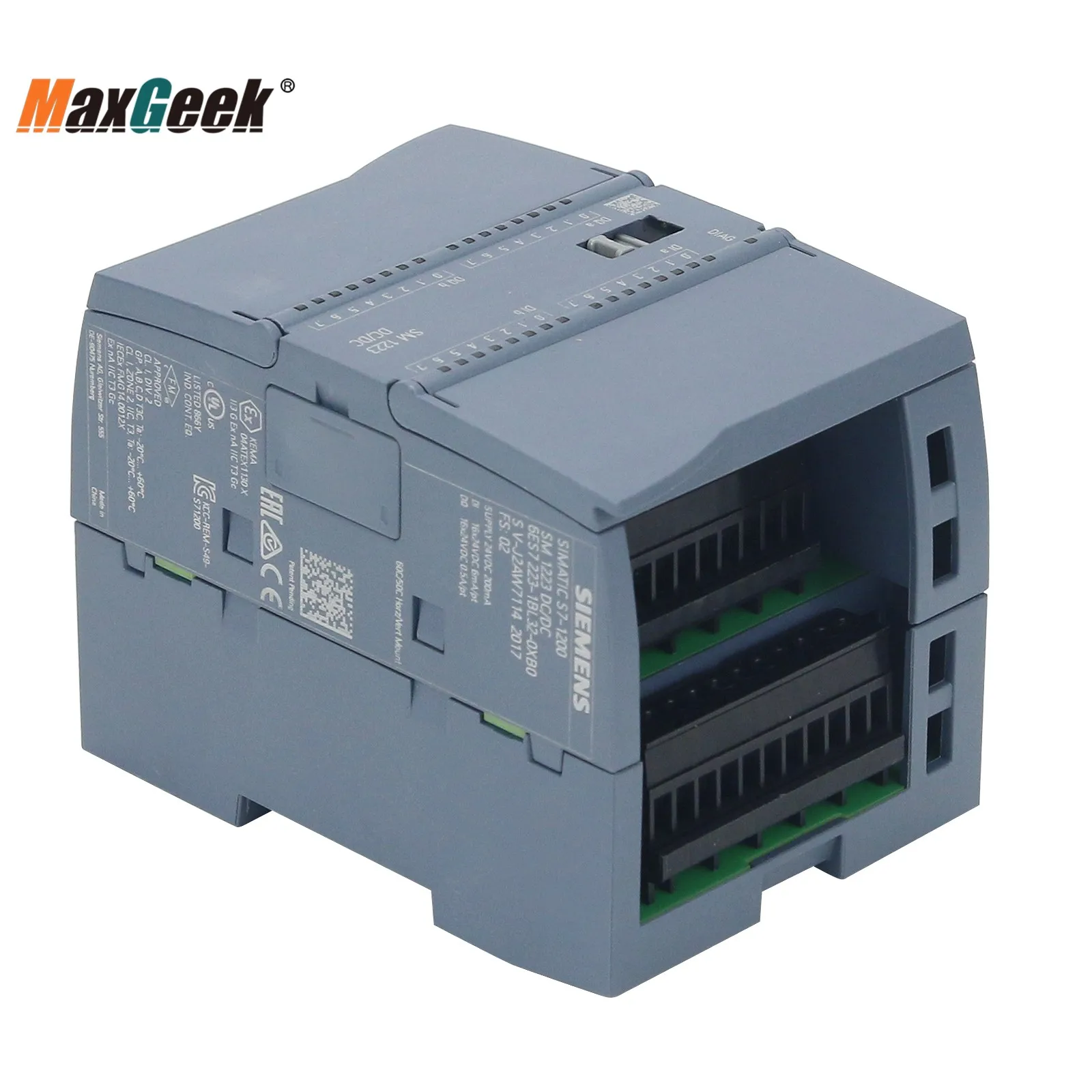 

Maxgeek Original S7-1200 6ES7223-1BL32-0XB0 SM1223 Digital Input Output Module 16DI 16DO