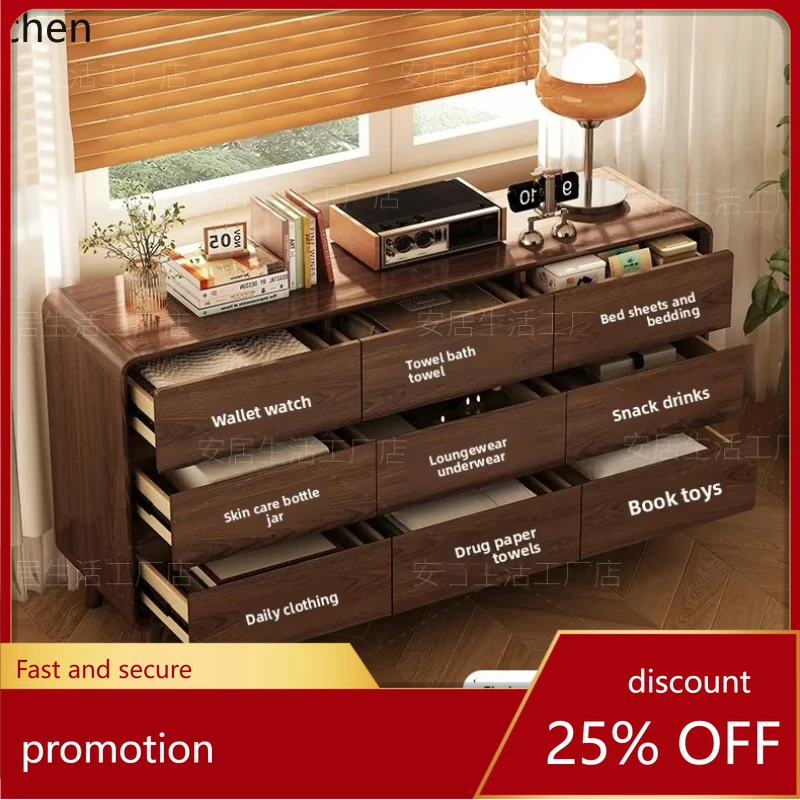 HXL room high and low cabinet combination storage cabinet middle antique drawer finishing locker multi-functional locker