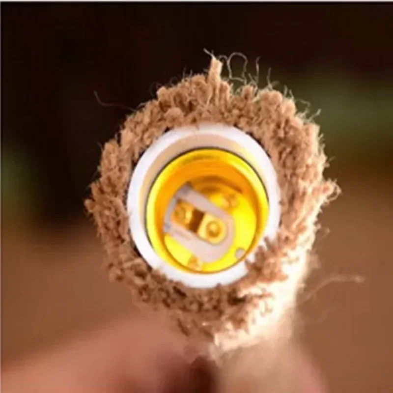 

Retro E27 Edison Bulb 18mm Countryside Hemp Rope Lamp Pendant Lights Edison Bulb for Living Room or Cafe Lights