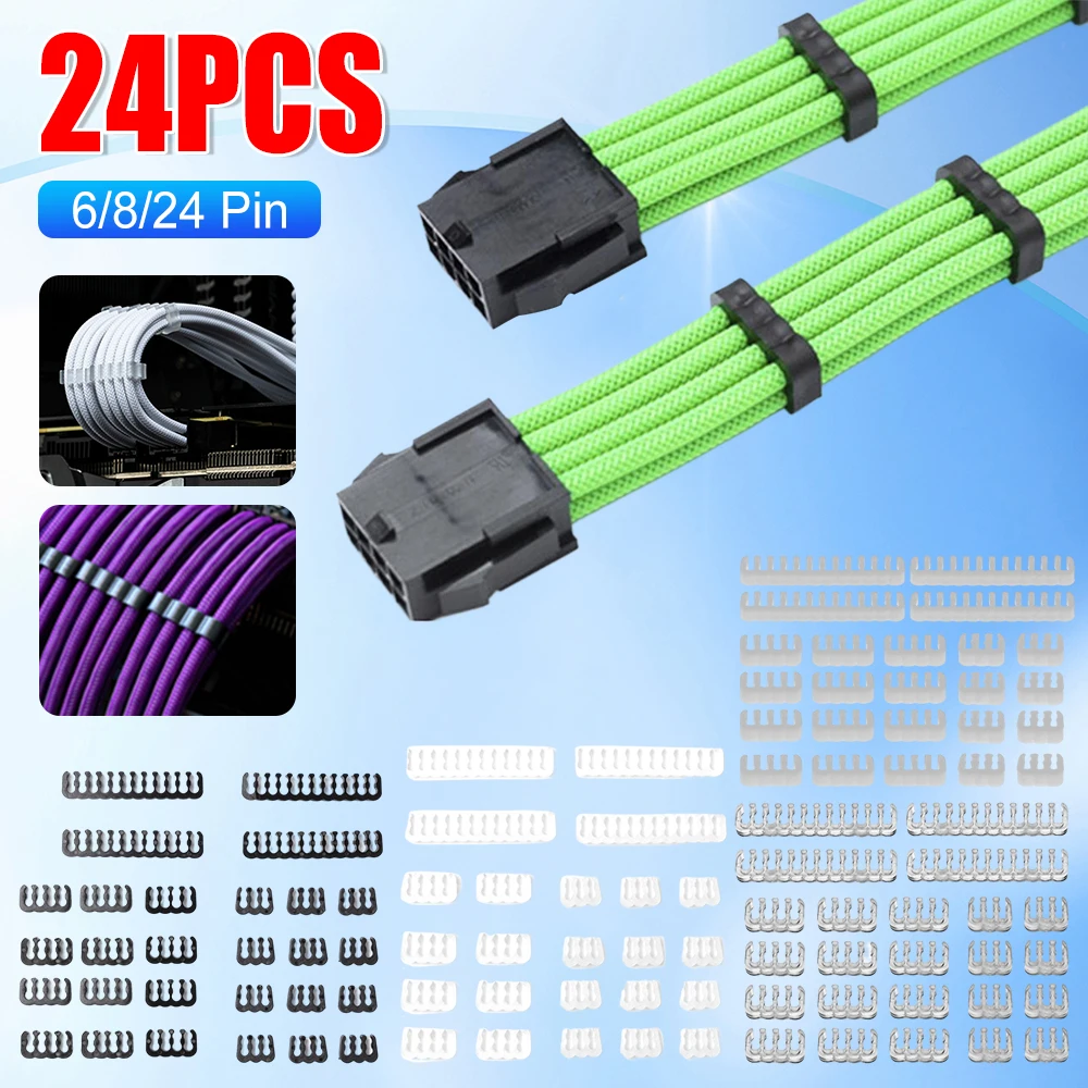 24Pcs/Lot Pc Cable …