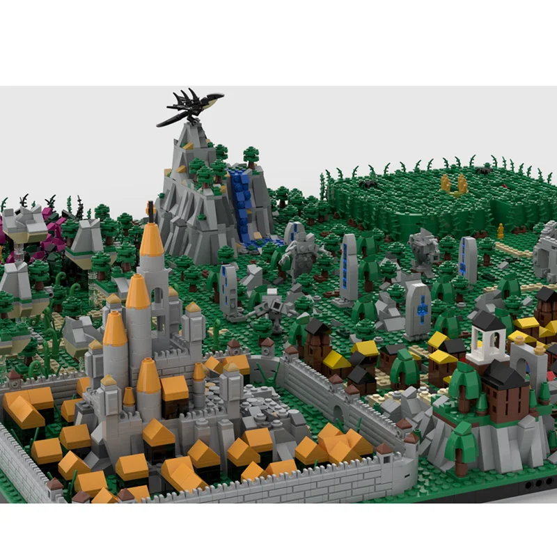 City street View Modello Moc Mattoni da costruzione Fantasy World Technology Blocchi modulari Regali Vacanze di Natale Giocattoli Set fai da te Assemblaggio