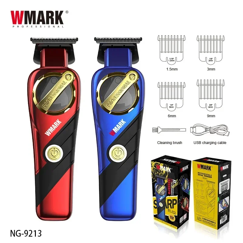 NEW WMARK NG 9213 NEW 9000 RPM Magnetic Motor Hair Trimmer for Men  Finishing Machine Professional Hair Clipper