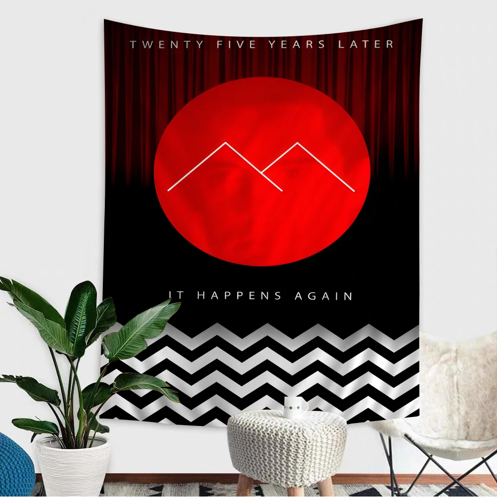 

TWIN PEAKS Chart Tapestry Bohemian Wall Tapestries Mandala Wall Art Decor