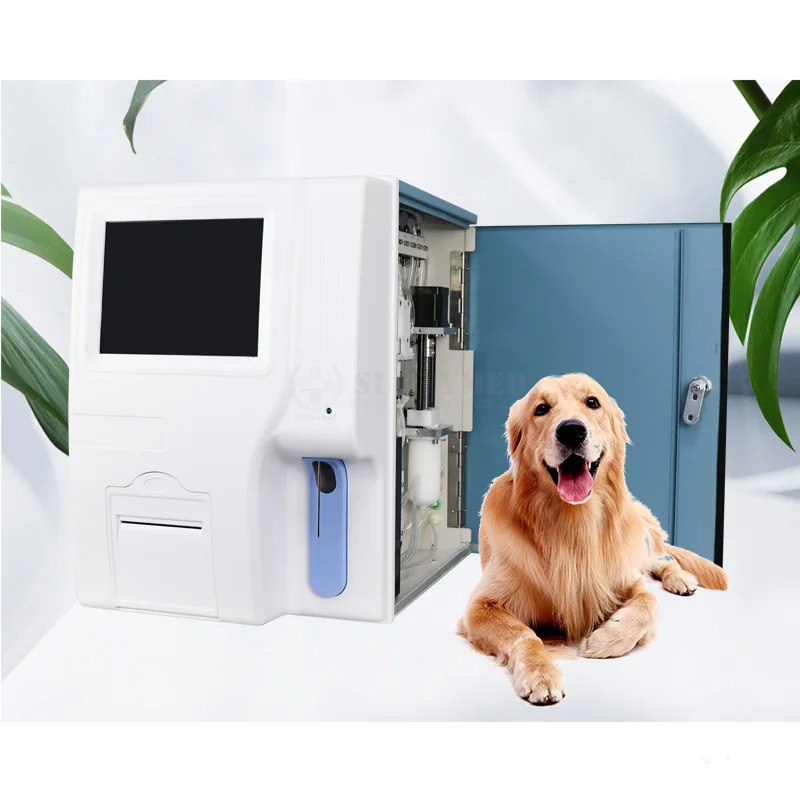 SY-B002C آلة CBC البيطرية 3 أجزاء محلل أمراض الحاشية 23 معلمة PET CBC عداد الخلايا آلة تحليل العيادة البيطرية